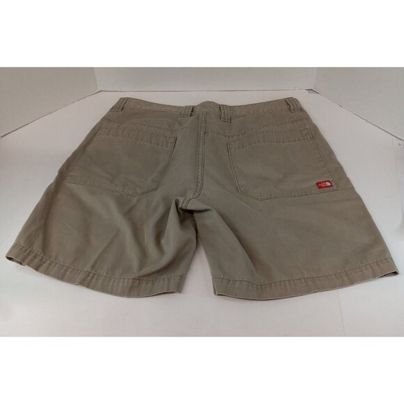 The North Face Tan Flat Front Shorts Classic Style - Picture 3 of 13